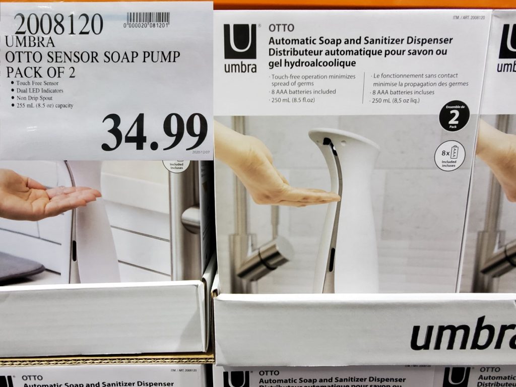 2008120 UMBRA OTTO SENSORS SOAP PUMP PACK OF 2 34 99 Costco East Fan Blog