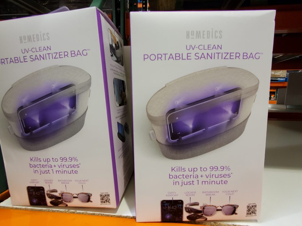 homedics uv-clean portable sanitizer bag