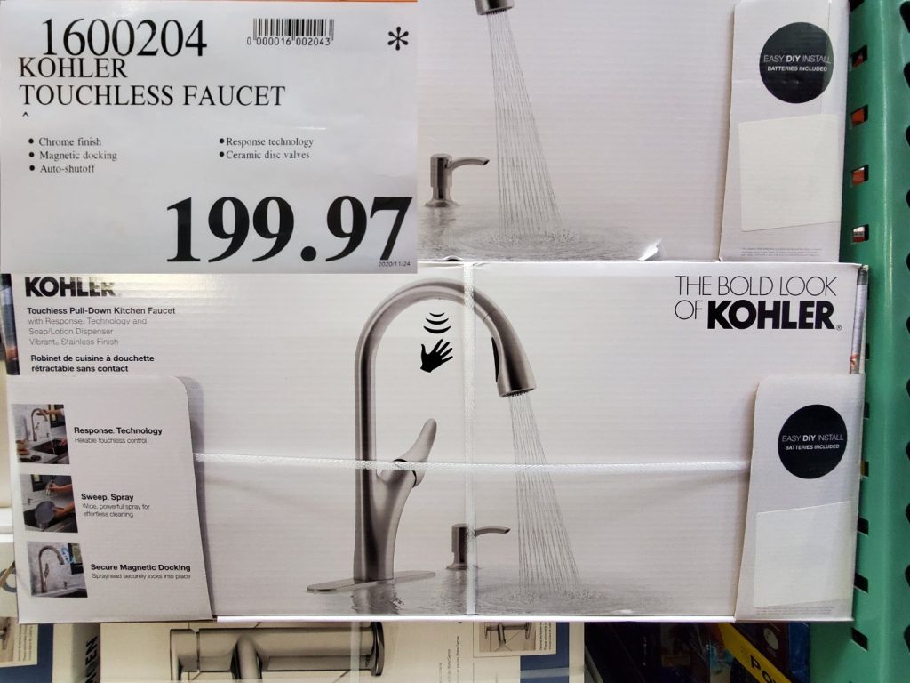 1600204 KOHLER TOUCHLESS FAUCET 199 97 Costco East Fan Blog