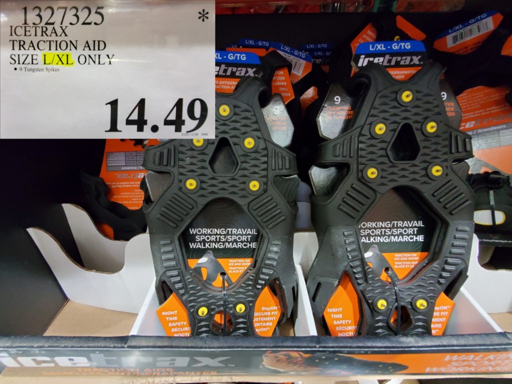 1327325 ICETRAX TRACTION AID L XL ONLY 14 49 Costco East Fan Blog