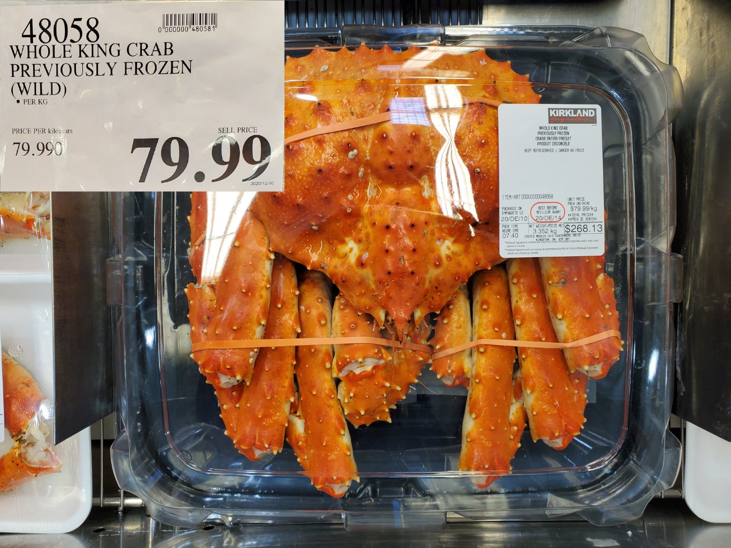whole king crab