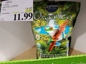 zavida organica whole bean coffee