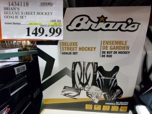 brians street hockey goalie set