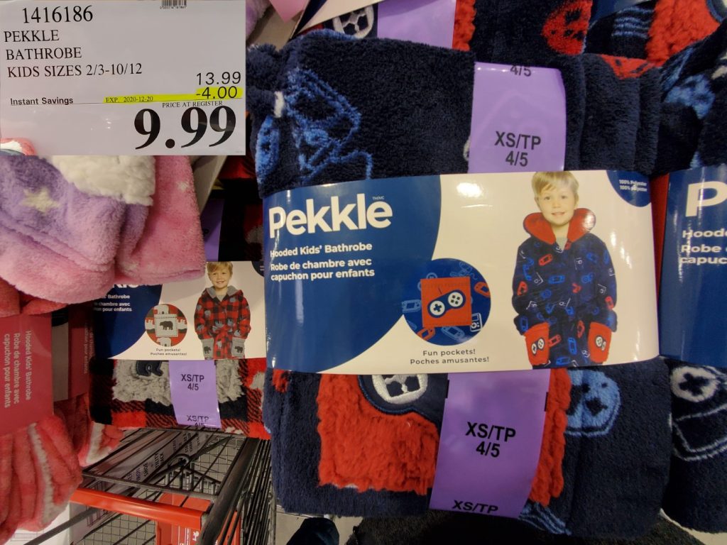 1416186 PEKKLE BATHROBE KIDS SIZES 2 3 10 12 4 00 INSTANT SAVINGS