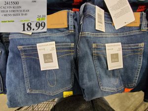 calvin klien high stretch jeans