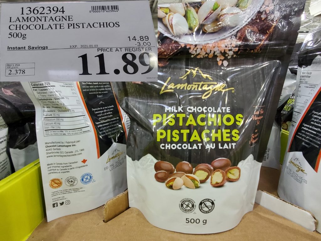 1362394 Lamontagne Chocolate Pistachios 500g 3 00 Instant Savings