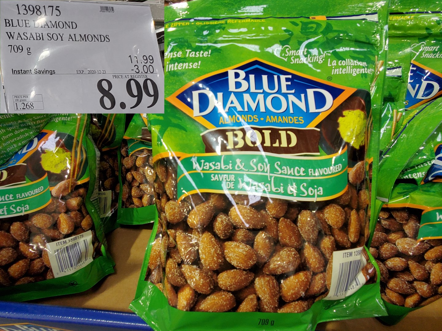 blue diamon wasabi almonds