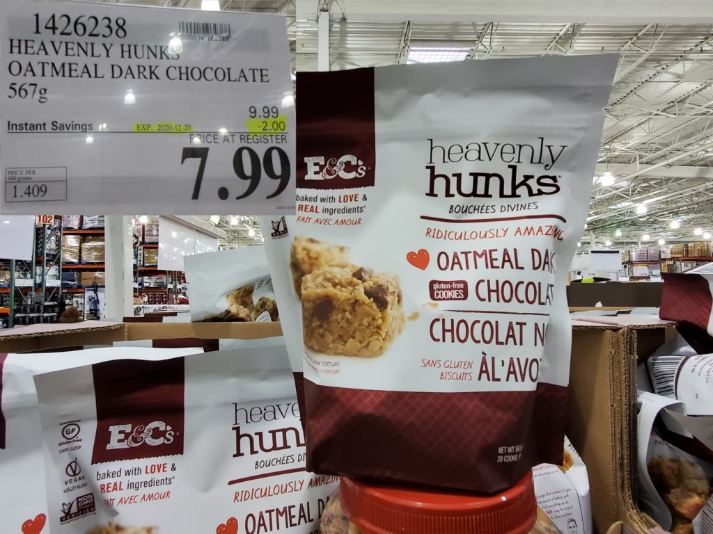 1426238 HEAVENLY HUNKS OATMEAL DARK CHOCOLATE 567G 2 00 INSTANT SAVINGS