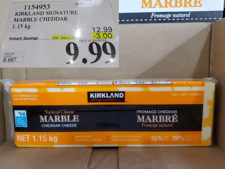 1154953 KIRKLAND SIGNATURE MARBLE CHEDDAR 1 15 KG 3 00 INSTANT SAVINGS