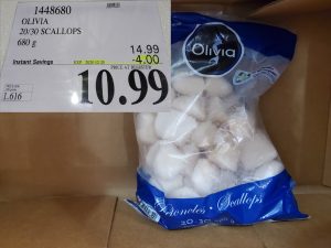 olivia frozen scallops