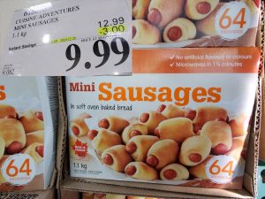 mini sausages