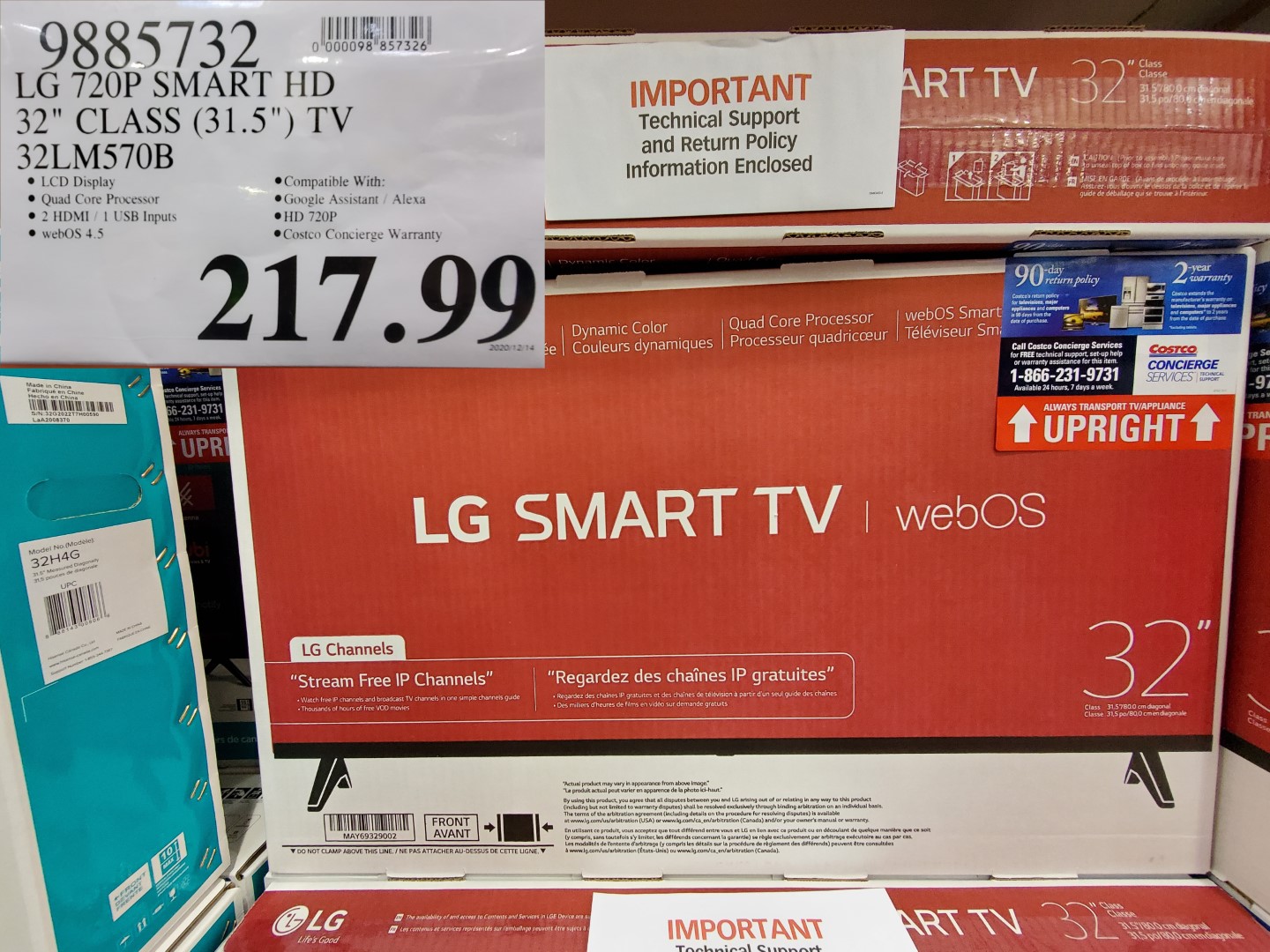 LG smart TV 32"