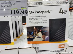 WD my passport 4TB hard drive