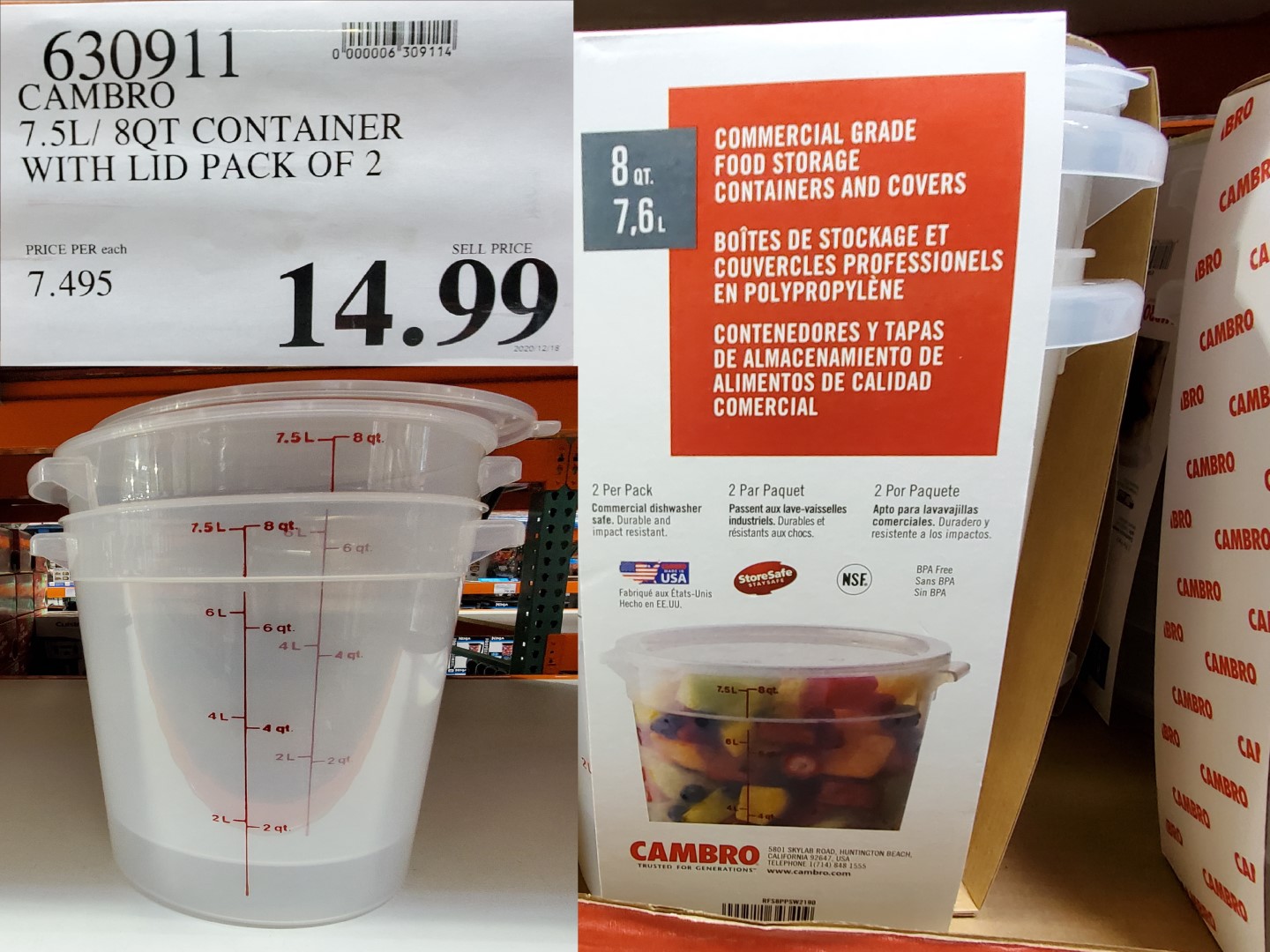 cambro container with lid