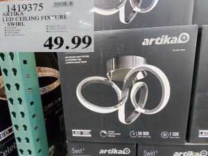 artika ceiling fixture swirl