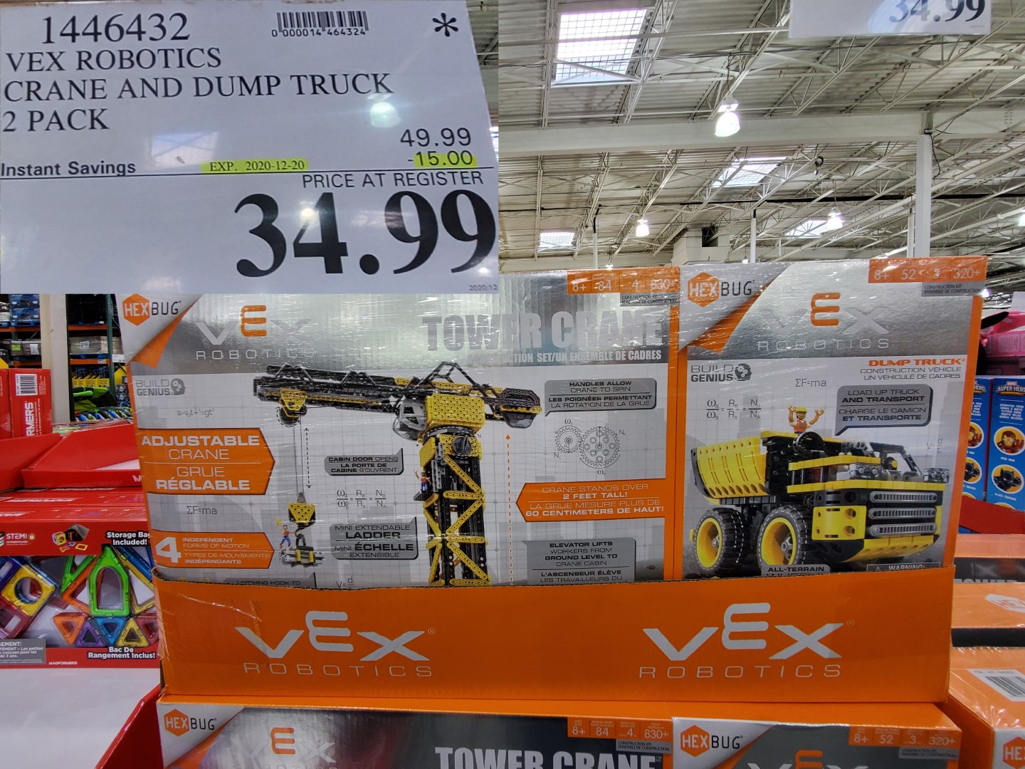 vex robotics crane and dump truck