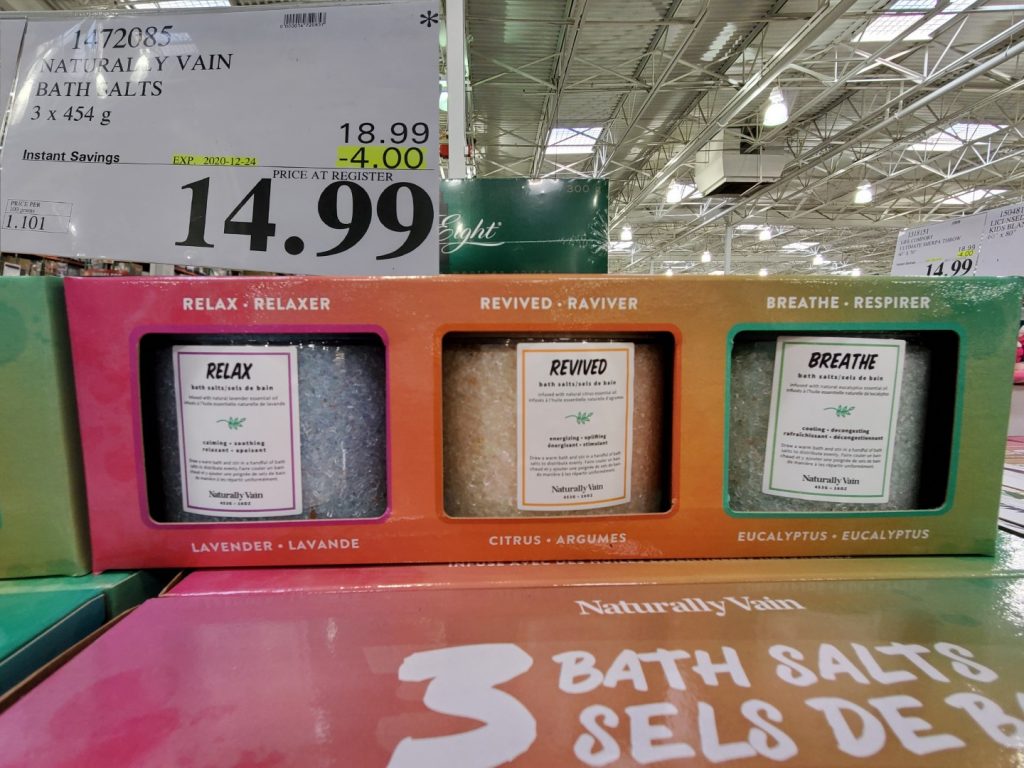 1472085 NATURALLY VAIN BATH SALTS 3 x 494 g 4 00 INSTANT SAVINGS