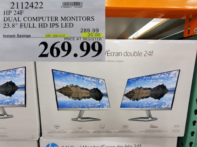 2112422 HP 24F DUAL COMPUTER MONITORS 23 8 FULL HD IPS LED 20 00