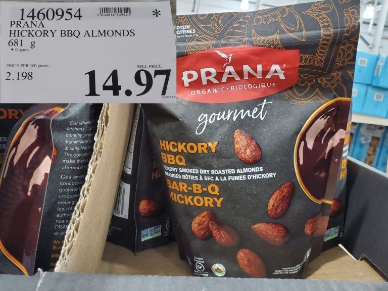 1460954 PRANA HICKORY BBQ ALMONDS 681 G 14 97 Costco East Fan Blog