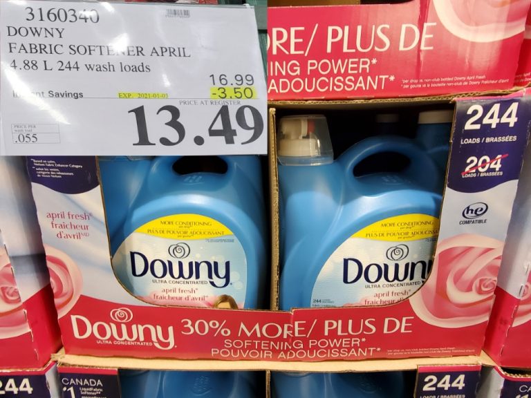 3160340 DOWNY FABRIC SOFTENER APRIL 4 88 L 244 WASH LOADS 3 50 INSTANT