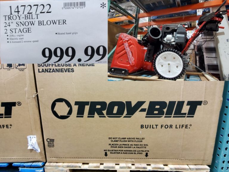 1472722 TROY BILT 24 SNOW BLOWER 2 STAGE 999 99 Costco East Fan Blog