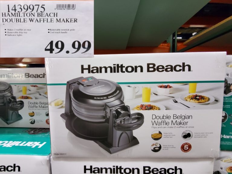 1439975 HAMILTON BEACH DOUBLE WAFFLE MAKER 49 99 Costco East Fan Blog