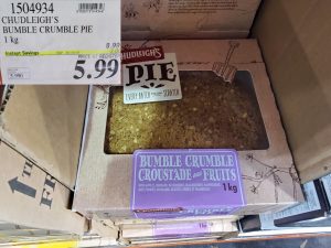 chudleigh's bumble crumble pie