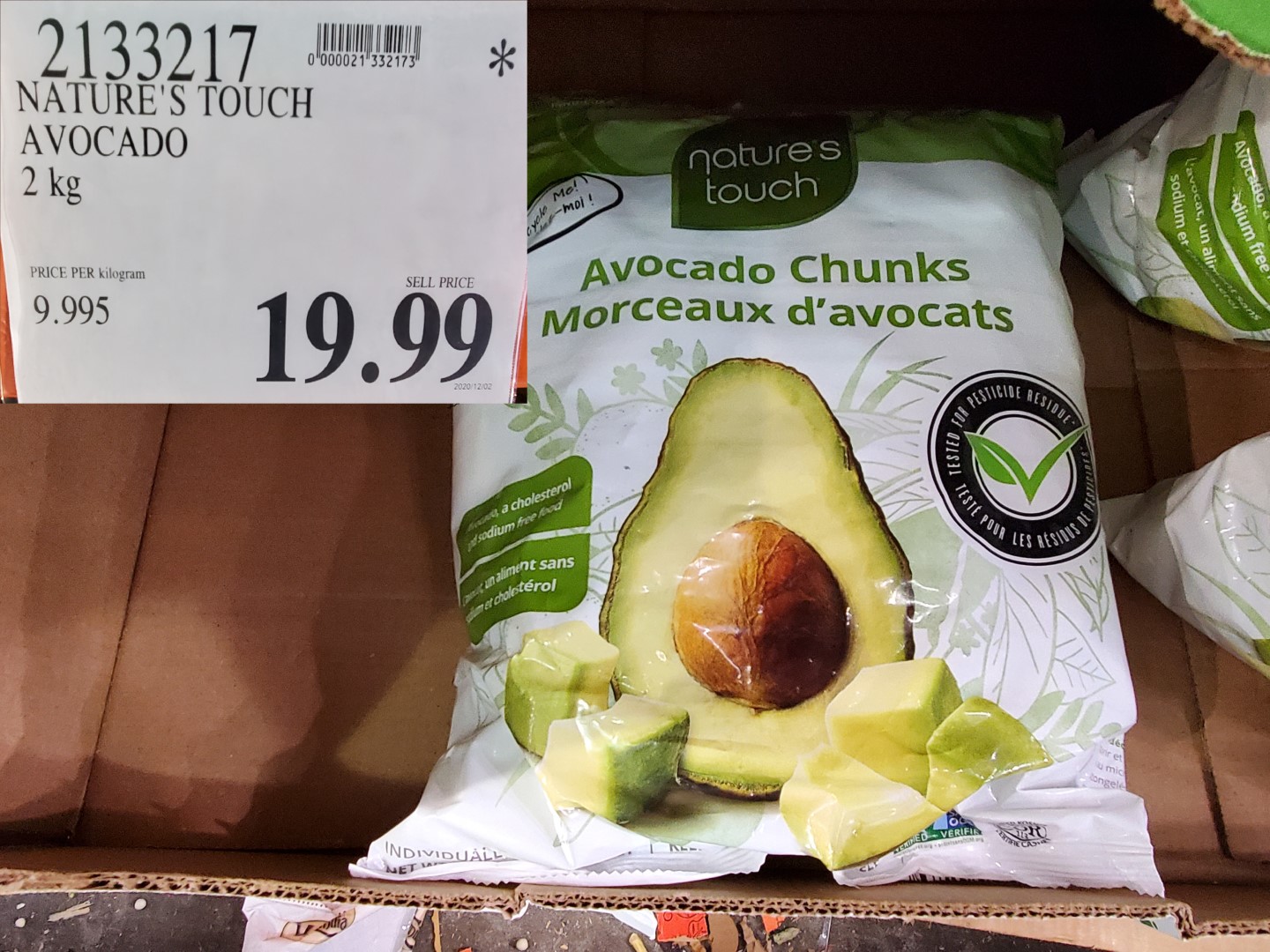 nature's touch frozen avocados