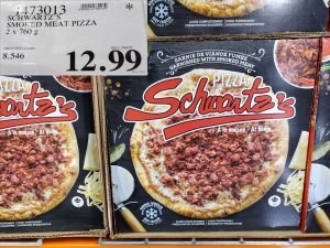 schwatzs smoked meat pizza