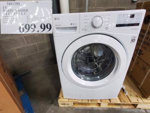 LG white washer