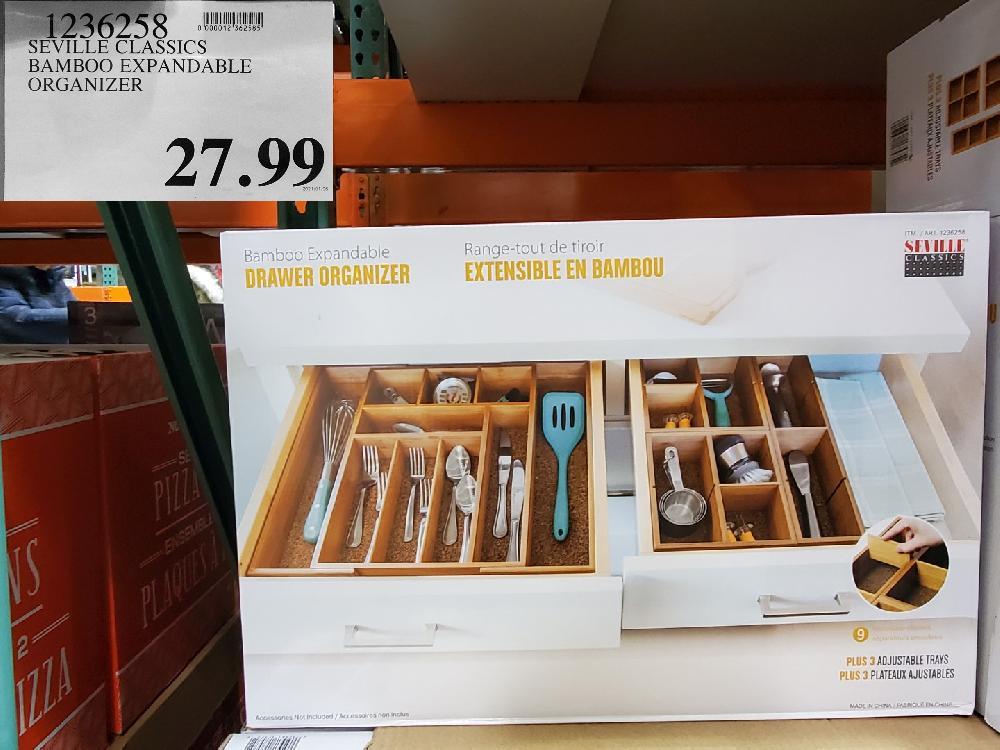 1236258 SEVILLE CLASSICS BAMBOO EXPIRY DATE:ANDABLE ORGANIZER $27.99 