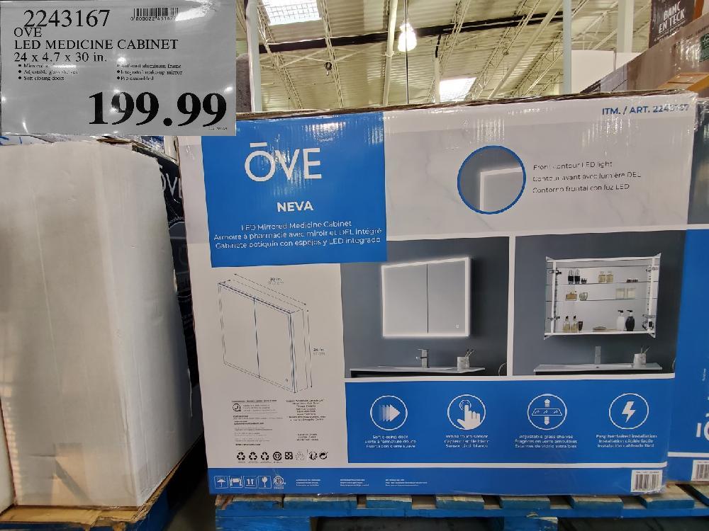 2243167 OVE LED MEDICINE CABINET 24 x 4.7 x 30 in. $199.99 2021/01/04 