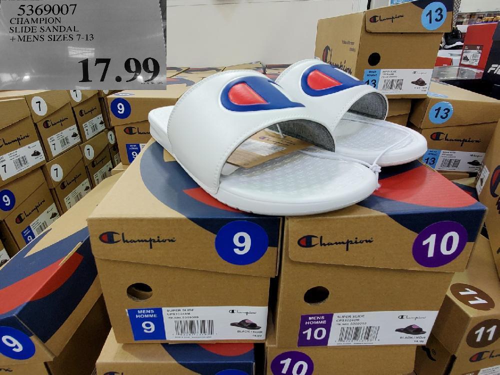 5369007 CHAMPION : SLIDE SANDAL 4 MENS SIZES 7-13 2021/01/04 $17.99