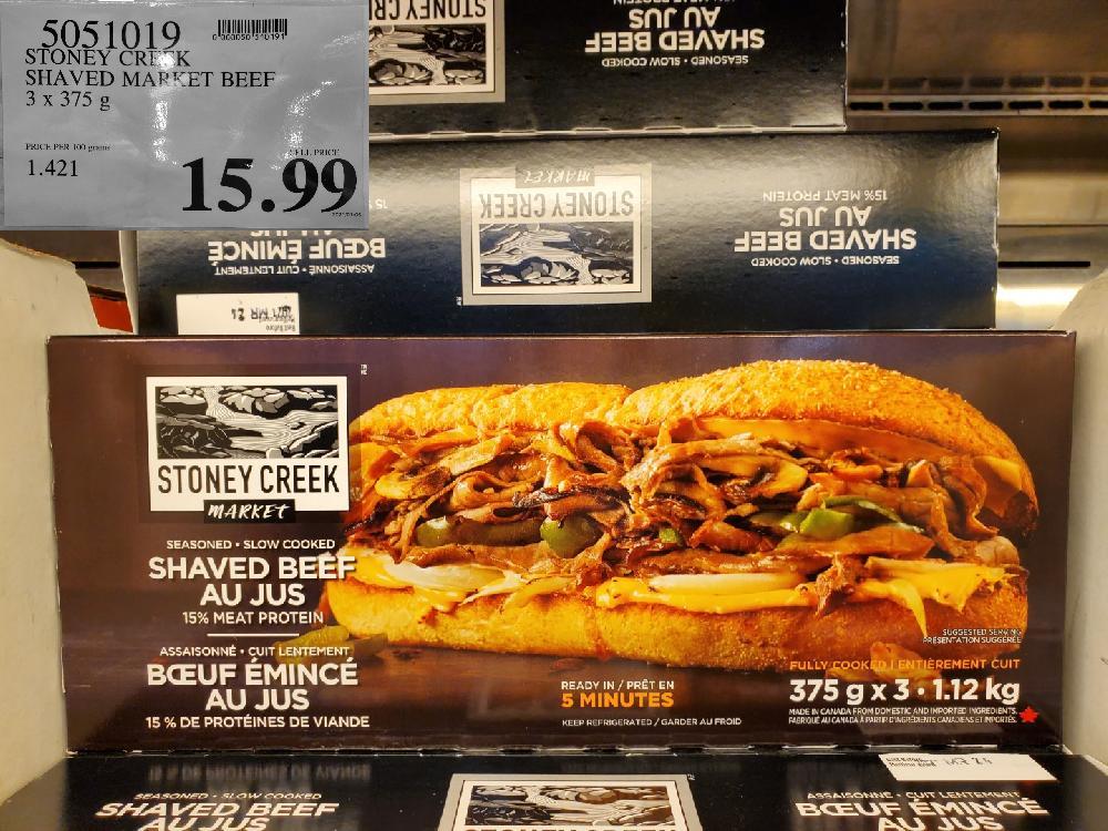 5051019 STONEY CREEK SHAVED MARKET BEEF $15.99
