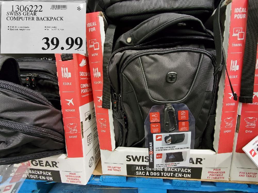 swissgear computer backpack costco