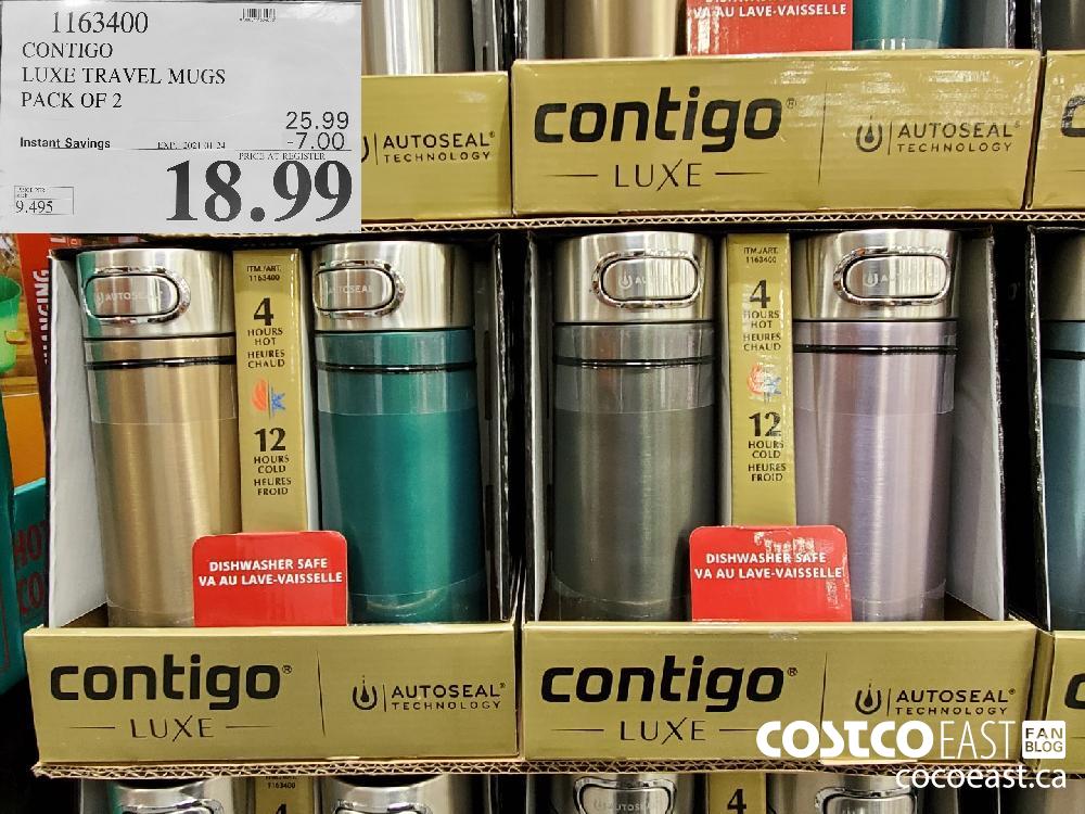 Costco] Contigo Luxe Travel Mugs - 2 Pack - $14.97 (YMMV warehouse deal  found at Scarborough location) - RedFlagDeals.com Forums