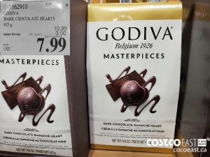 1162910
GODIVA
DARK CHOCOLATE HEARTS
415 g
EXPIRY DATE:_2021-01-24
$7.99
