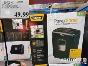 14362401 
FELLOWES
PAPER SHREDDER
6 SHEET MICRO-CUT
$49.99
