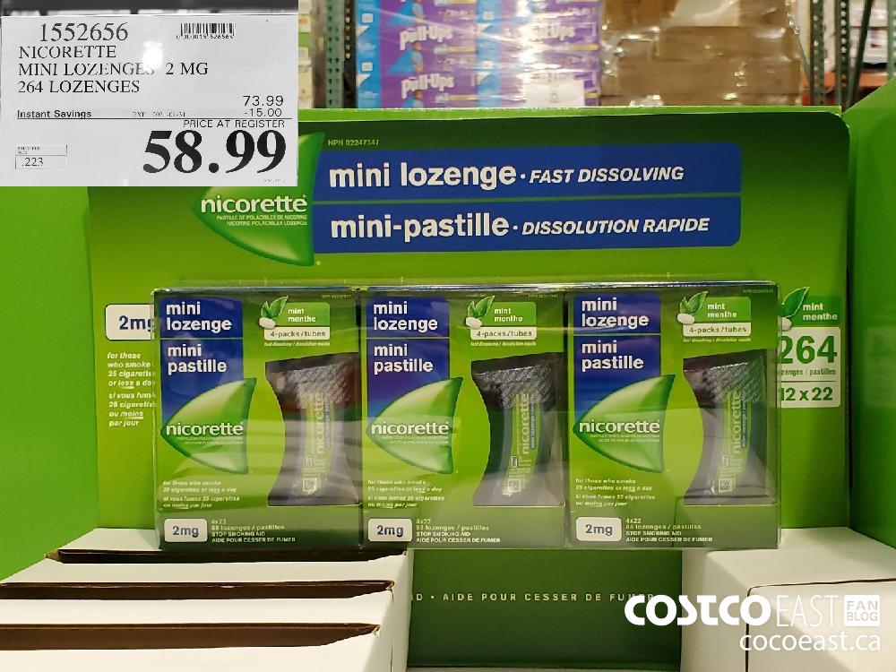 1552656 NICORETTE | MINI LOZENGE.. 2 MG 264 LOZENGES EXPIRY DATE: 2021-01-31 $58.99 