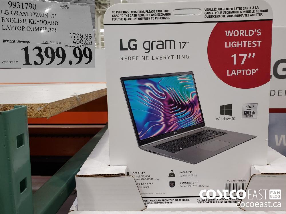 9931790 LG GRAM 17Z90N 17" ENGLISH KEYBOARD LAPTOP COMPUTER EXPIRY DATE: 2021-01-31 $1399.99 