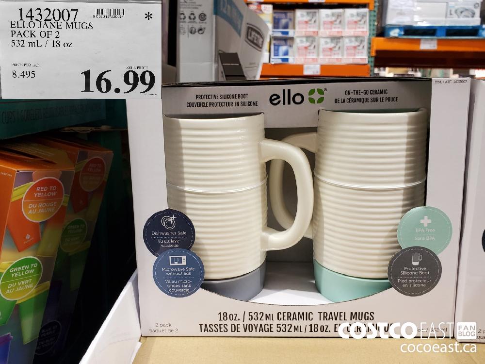 1432007 ELLO JANE MUGS PACK OF 2 532 mL / 18 oz $16.99 