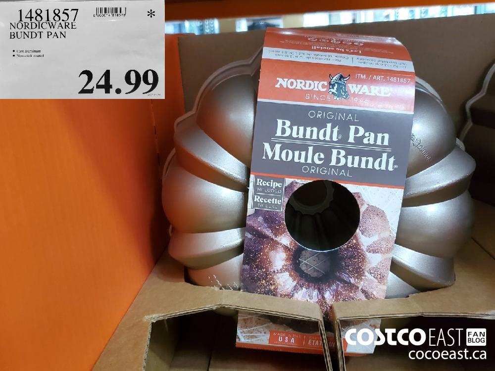 1481857 NORDICWARE BUNDT PAN $24.99 