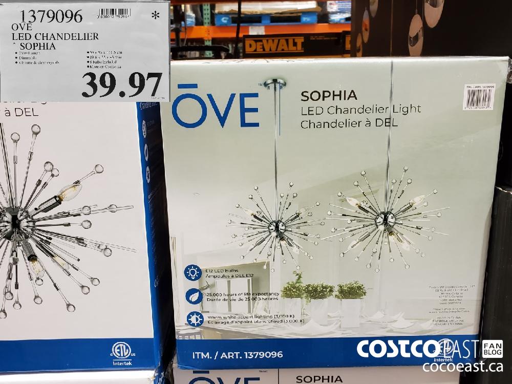 1379096 OVE LED CHANDELIER ~ SOPHIA $39.97 