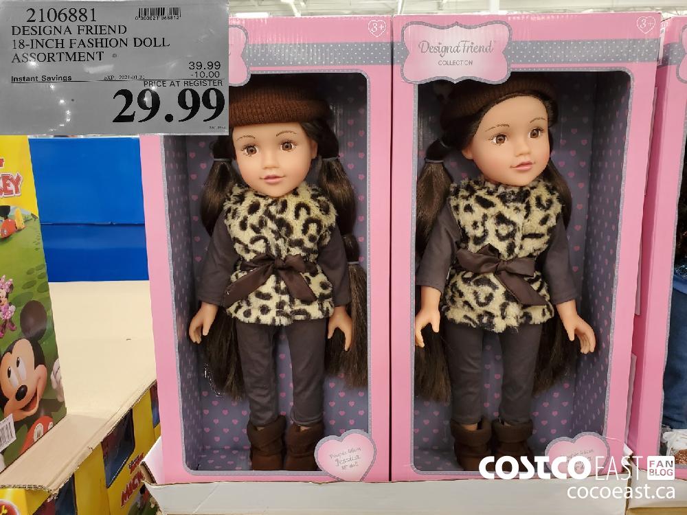 2106881 DESIGNA FRIEND 18-INCH FASHION DOLL ASSORTMENT ° EXPIRY DATE: 2021-01-31 $29.99 