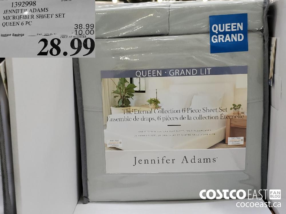1392998 JENNIFER ADAMS MICROFIBRE SHEET SET QUEEN 6 PC EXPIRY DATE: 2021-01-31 $28.99 