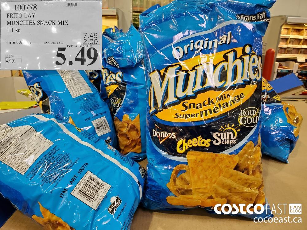 100778 FRITO LAY MUNCHIES SNACK MIX EXPIRY DATE: 2021-02-07 $5.49 