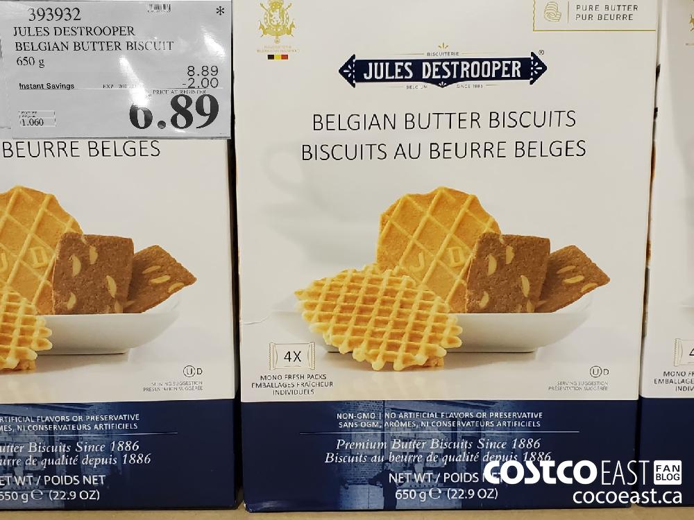 393932 JULES DESTROOPER BELGIAN BUTTER BISCUIT 650 G EXPIRY DATE: 2021-01-26 $6.89 