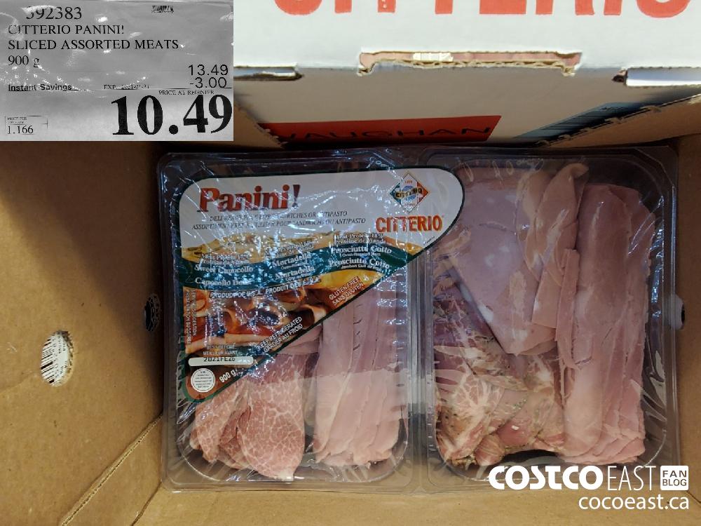 392383 CITTERIO PANINI! SLICED ASSORTED MEATS 900 g EXPIRY DATE: 2021-01-31 $10.49 