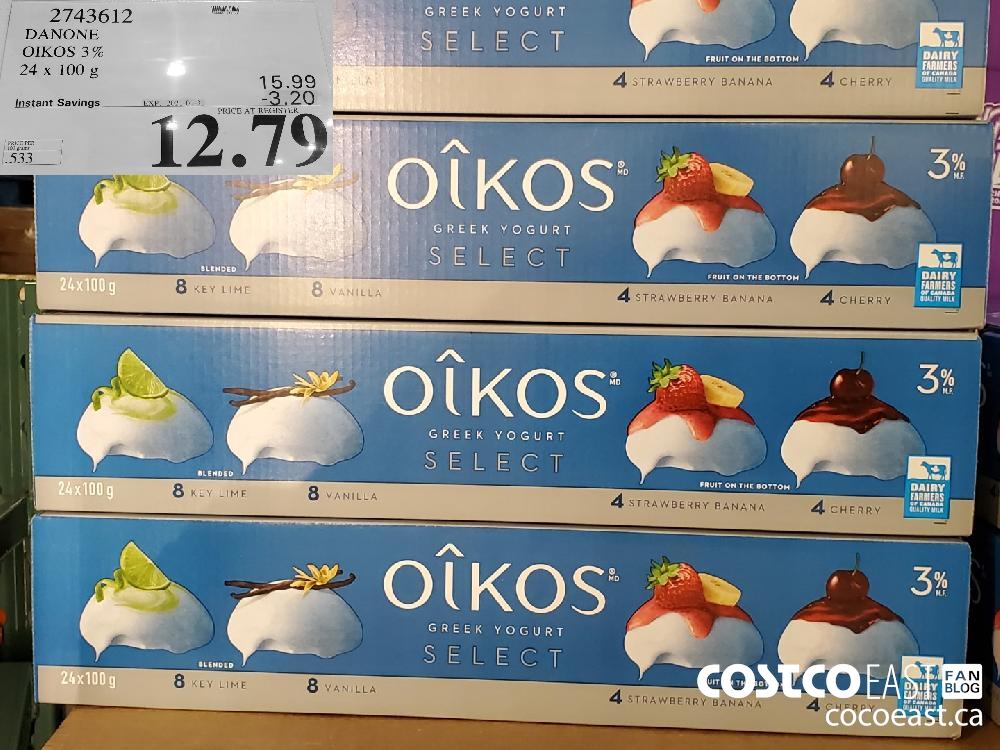 2743612 DANONE OIKOS 3% 24 x 100 g EXPIRY DATE:2021-01-31 $12.79 