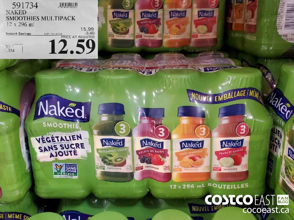 591734 NAKED SMOOTHIES MULTIPACK 12 x 296 ml EXPIRY DATE: 2021-01-31 $12.59 